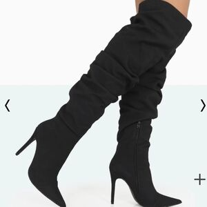 Suede Knee Boots New